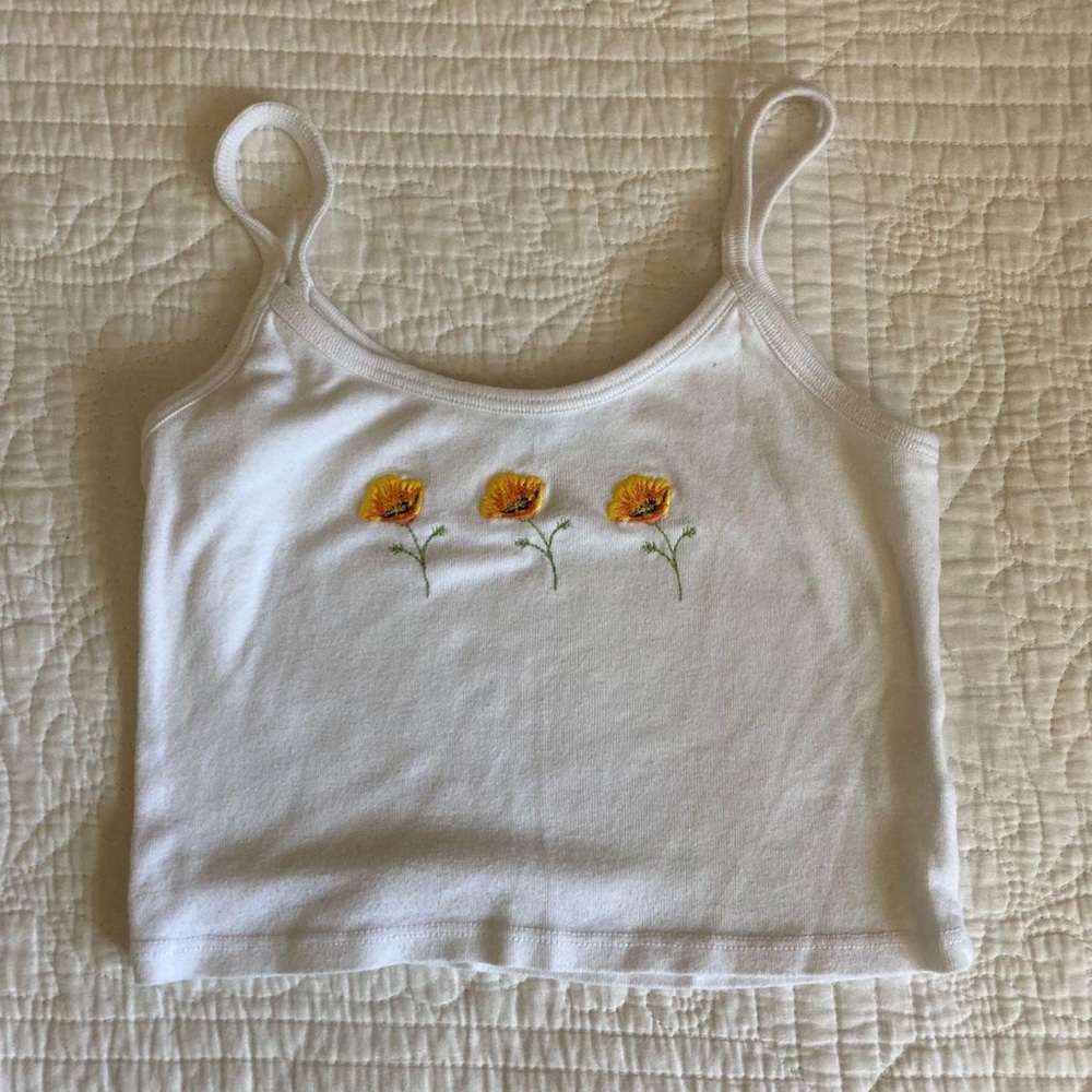 Brandy Melville Flower Tank Top